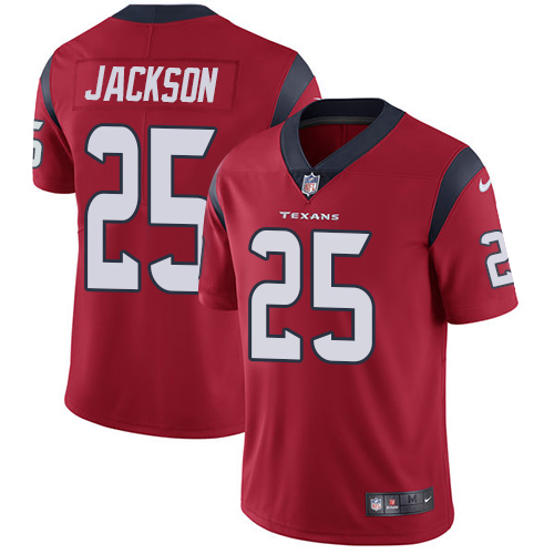 Nike Texans #25 Kareem Jackson Red Alternate Men's Stitched NFL Vapor Untouchable Limited Jersey - Click Image to Close